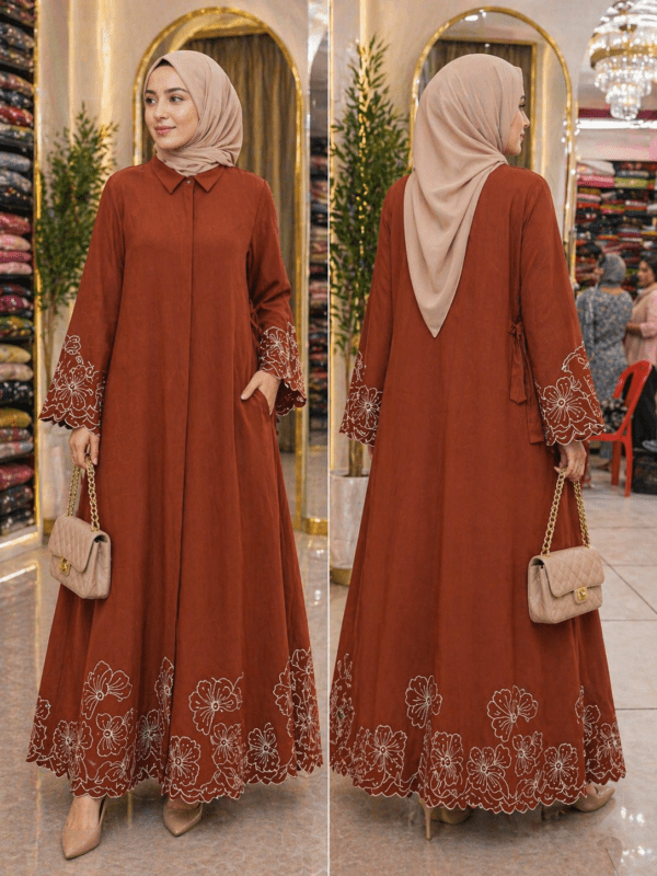 MODESTY GOWN WITH PAKISTANI SLEEVE