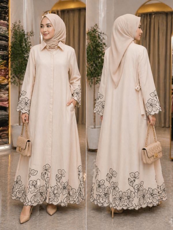 MODESTY GOWN WITH PAKISTANI SLEEVE