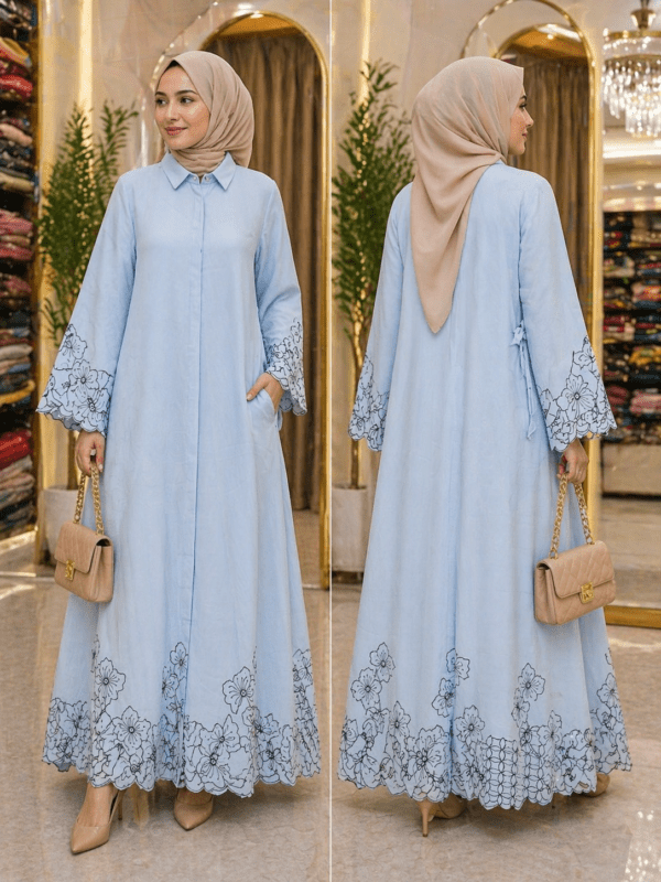 MODESTY GOWN WITH PAKISTANI SLEEVE